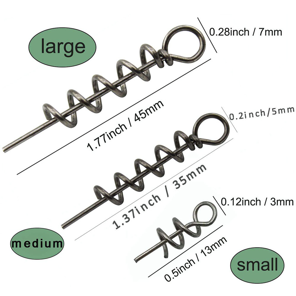 30pcs Stainless Steel Spring L - Fishing Equipment Cheap 评论和价格