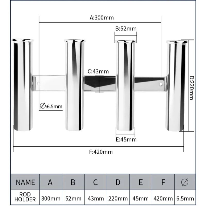 Stainless Steel 4 Tubes Rod Ho - Fishing Equipment Cheap 评论和价格